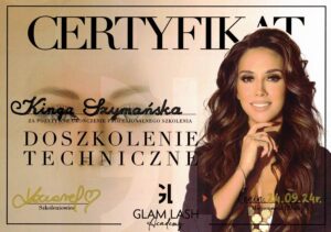 kis beauty certyfikat glam lash doszkolenie techniczne kinga szymanska